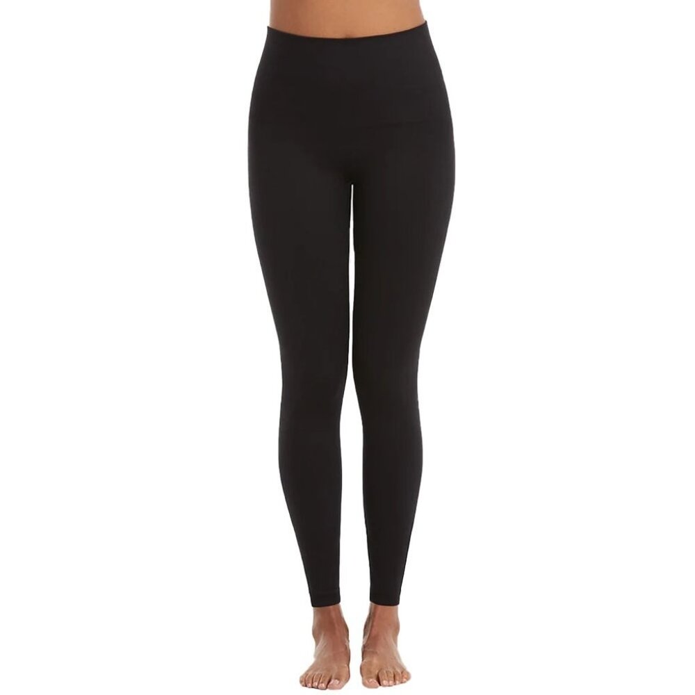 Spanx Very Black Ecocare Ankle Seamless Legging Yoga Athletic NWT, Size Small